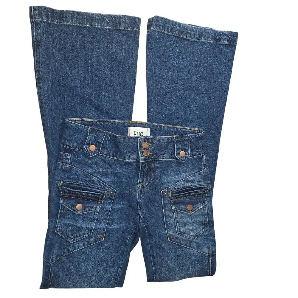 Y2k BDG Urban Outfitters Low Rise Micro Flare Jeans Size 00